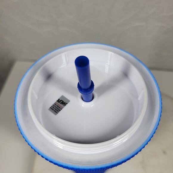 Starbucks China 2022 Klein Matte Blue Venti Studded Tumbler 9" Straw Bow Twist - Picture 10 of 16